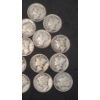 Image 4 : Assorted Years/Mint Marks 90% Silver Mercury Dimes - Face Value: $2.20