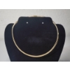 Image 1 : Excellent 14K Yellow Gold Omega Collar Necklace - TW: 24.1g