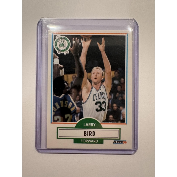 1990 Fleer Larry Bird Boston Celtics Basketball Card - High Grade Card