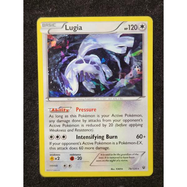 Lugia 78/124 Holo Rare Pokemon Trading Card Fates Collide