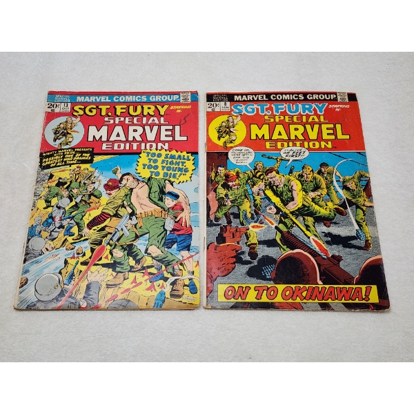Marvel Comics Group SGT. Fury Special Marvel Edition Comics Lot of Two