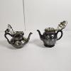Image 1 : 2.8lb Pair of Vintage Silver-Plated Tea Service Pieces