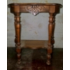 Image 1 : Small Vintage Crescent Table - 24x24x12