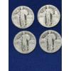 Image 2 : x4 Assorted Years United States Standing Liberty 90% Silver Quarters FV: $1.00