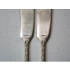 Image 2 : x2 Steiff "Rose" Sterling Silver Butter Knives TW: 63.7g