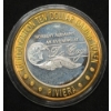Image 2 : 1993 Riviera Casino Las Vegas, Nevada La Cage $10 Strike Token With .999 Silver Center