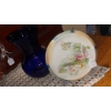 Image 5 : Vintage 7 Pc Group Glass & Porcelain Items As Pictured - Great Condition