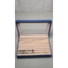 Image 1 : 10" x 9" Velvet Ring Storage Box With Some Costume Rings Included