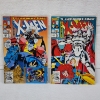 Image 1 : Two Vintage Marvel X-Men Comic Books ~ Sealed in Plastic With A Trading Card Included! 