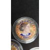 Image 2 : (7) 1999 Colorized Susan B. Anthony $1 Coins In Coin Capsules 