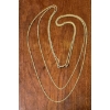 Image 1 : Stunning 18k Solid Gold Rope Chain / Necklace 75% Pure Gold 51" Length w 14k Clasp 14.7 Gr Total Wt