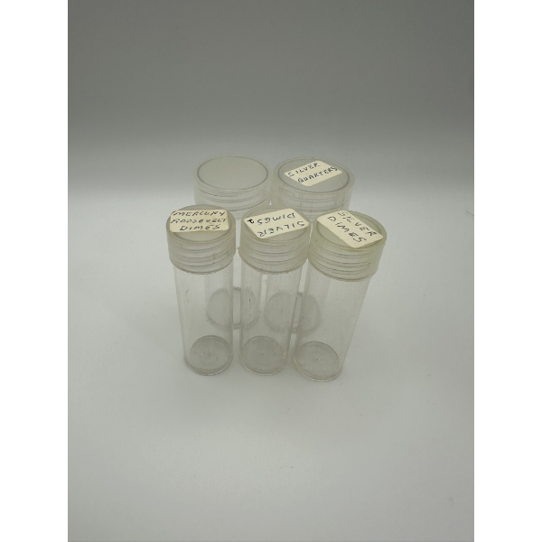 (2) Quarter Tubes & (3) Dime Tubes