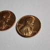Image 4 : TWO United States GEM RED Brilliant Uncirculated Lincoln WHEAT Pennies ~ 1955-S & 1957-D