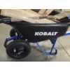 Image 6 : Like New! Kobalt 2 Wheel 7 Cubic Foot Steel Push Wheelbarrow With Scrap Wood & Small Shovel As Shown