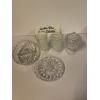 Image 1 : Fostoria Glassware Collection - 2 Cups - Plate - Bowl - Dish with Lid