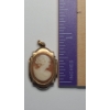 Image 5 : 10K Yellow Gold Locket With Beautiful Cameo - Weight: 3.4g