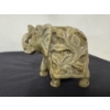 Image 3 : High End Hand Carved Soapstone Elephant - Measures About 4" X 4" - Mint Condition