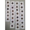 Image 1 : Assorted U.S 1920's Lincoln Wheat Cents Including Broken Rim Error Cent - Face Value: $0.28