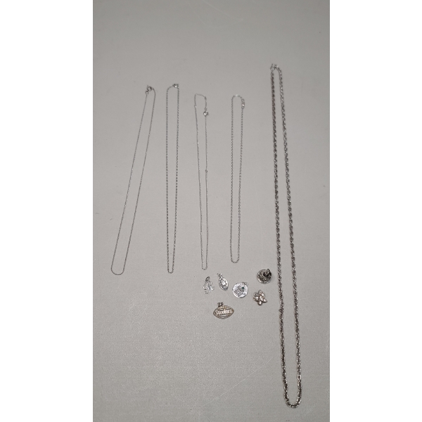 Marked .925 Sterling Silver Jewelry - See Description - Total Weight: 31.7g 