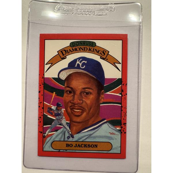 1989 Donruss Bo Jackson Baseball Card In Protective Holder - Mint Condition