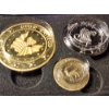 Image 5 : INCREDIBLE NOBLE COLLECTION Harry Potter Three Piece Replica Coins With Certificate & Display Case