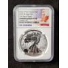 Image 2 : NGC Enhanced Reverse Proof 70 Graded 2019-W Pride of Two Nations Set 1 Oz Silver American Eagle