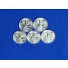 Image 1 : Lot of (5) 1/10th troy oz Walking Liberty Silver Rounds .999 Silver - 1/2 troy oz Silver Total!