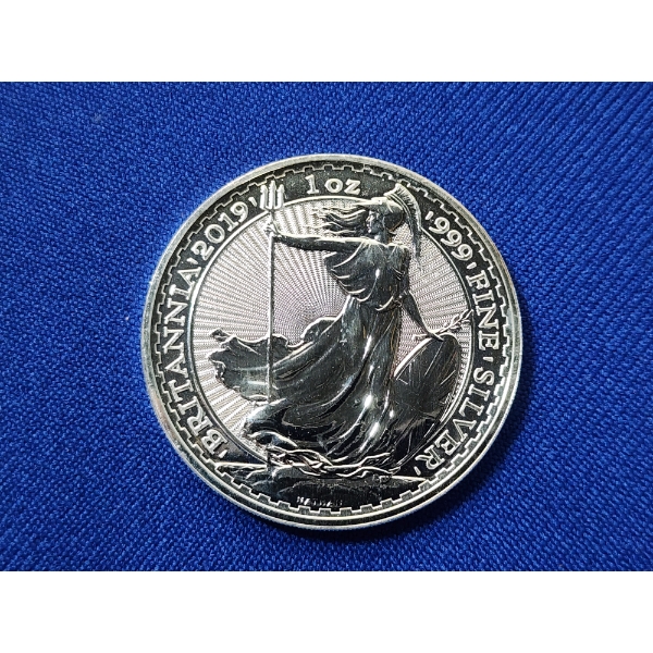 2019 Great Britain 1 oz .999 Fine Silver Britannia Coin