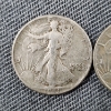 Image 2 : Two United States 90% Silver Walking Liberty Half Dollars ~ $1.00 Face Value