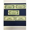 Image 2 : United States two-dollar bills featuring a Red Seal (3) - $5 Red Seal notes (2) - 1953- 1953A (2) 