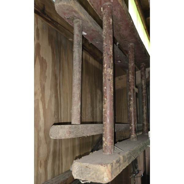 Vintage Wooden Extension Ladder