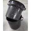 Image 5 : Great Condition Vintage Enamelware Double Boiler, Canning Pot With Wire Rack & Jars And Scale