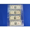 Image 1 : Lot of (4) United States Red Seal $2 Notes: 1928-G, x2 1953, 1963
