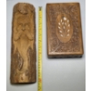 Image 3 : Pretty Carved Wood Box & Face In Log 