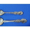 Image 4 : 2 - Vintage Collectible Engraved Sterling Silver Spoons - TW: 41.0g