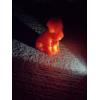 Image 1 : Degenhart Dogs - Tomato - Adorable Uranium Glass Dog Figurine - ~2.5 inches 