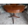 Image 1 : Vintage Round 3 Leg Pedestal WoodenTable w / Fold Over Top As Shown -  A Very Fine Example
