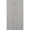 Image 2 : (2) 14K Yellow Gold 5" Cable Link Style Bracelets - Total Weight: 0.9g