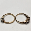 Image 4 : Two Beautiful 10K Yellow Gold Rings Sizes ~6-7.5 - TW: 3.9g