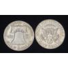 Image 3 : 1952 90% Silver Franklin Half Dollar & 1964 90% Silver Kennedy Half Dollar With Coin Tube -FV: $1.00