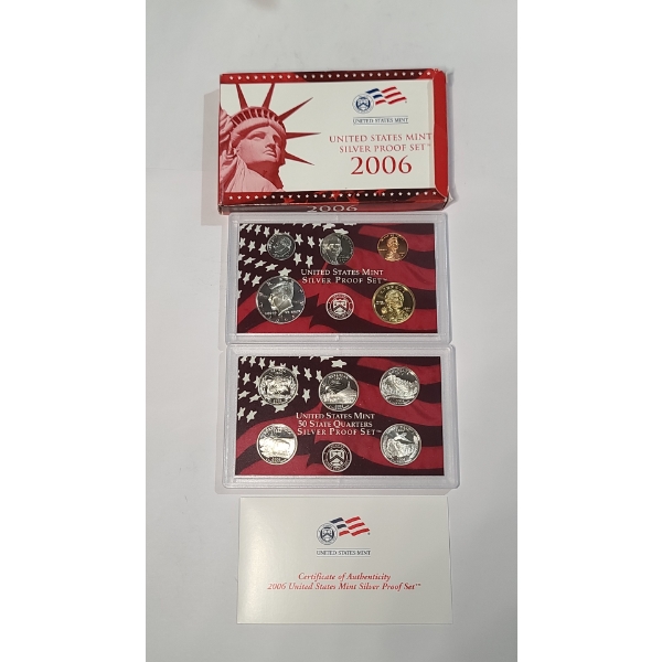 2006-S United States Mint Silver Proof Coin Set