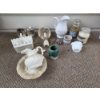 Image 1 : PICKUP IN CANTON - Candles And Decor Including Small Lamp, Pitchers, Dishes & More 