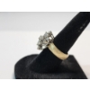 Image 2 : Stunning 10K Gold Cluster Ring - Size 6 - TW: 6.1g