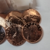 Image 4 : Tube Of (20) 1 ADVP Ounce .999 Fine Copper Rounds With Assorted Motifs 
