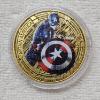 Image 1 : Marvel Avengers Commemorative Gold-Plated Captain America Coin