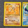 Image 3 : Two Non Holo Rare Vintage Pokemon Trading Cards ~ Fossil Set Hitmonlee & Neo Revelation Kingdra 