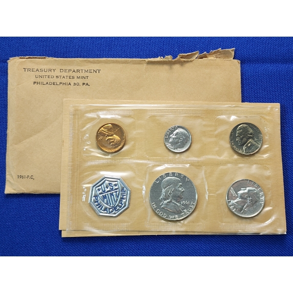 1961 United States Mint Silver Proof Set with Original Package