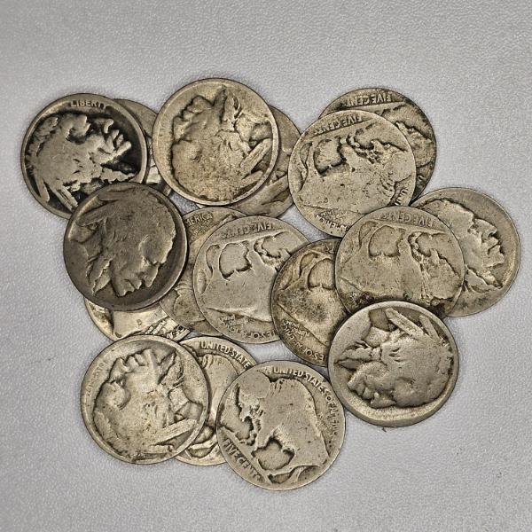Collection of United States Buffalo Nickels FV $.85