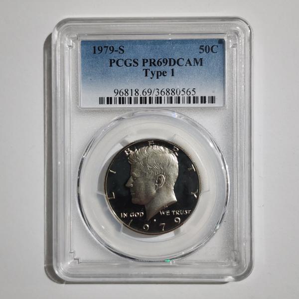 PCGS PR69DCAM Type 1 United States 1979-S Kennedy Proof Half Dollar