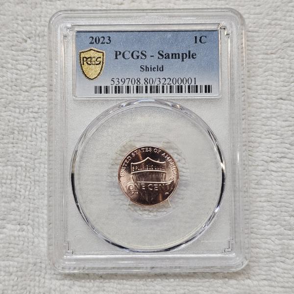 2023 Lincoln Shield Cent Graded by the Professional Coin Grading Service as a "Sample"